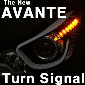 [ Elantra 2014(The New Avante) auto parts ] Elantra 2014(The New Avante) LED Front Turn Signal Module Made in Korea